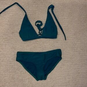 Old navy halter teal bikini